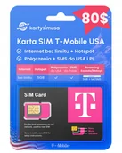 Startery i doładowania - Karta Sim T-Mobile Usa 80$ internet bez lim.+HS+PL - miniaturka - grafika 1