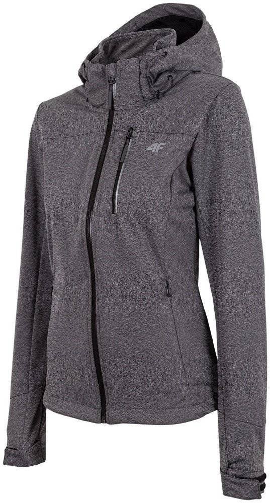 SOFTSHELL DAMSKI 4F H4L19-SFD003 CIEMNY SZARY-XS