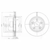 Tarcze hamulcowe - Tarcza hamulcowa DELPHI BG3512 - miniaturka - grafika 1