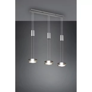 Trio Franklin LED lampa wisząca 3-punktowa nikiel mat 326510307 - Lampy sufitowe - miniaturka - grafika 1