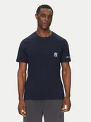 Koszulki męskie - Champion T-Shirt 221038 Granatowy Regular Fit - miniaturka - grafika 1