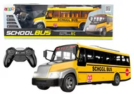 Zabawki zdalnie sterowane - Autobus Szkolny Zdalnie Sterowany RC Światła Żółty - miniaturka - grafika 1