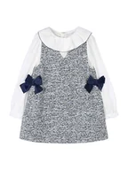 Sukienki i spódniczki dla dziewczynek - Mayoral Sukienka codzienna 4990 Szary Regular Fit - miniaturka - grafika 1