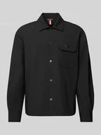 Kurtki męskie - Kurtka koszulowa z detalem z logo - miniaturka - grafika 1