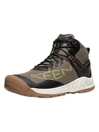 Buty trekkingowe męskie - Keen Botki turystyczne "NXIS Evo Mid" w kolorze khaki - miniaturka - grafika 1