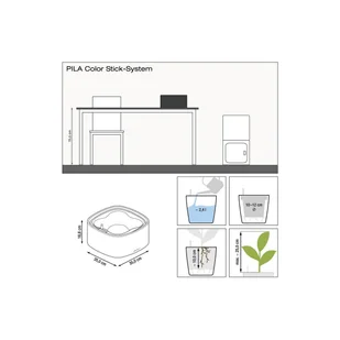 Misa Lechuza Pila jasny szary - Donice - miniaturka - grafika 6