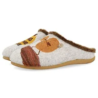 Kapcie damskie - HOT POTATOES Clogh, Kapcie, Szary, 34 EU - miniaturka - grafika 1