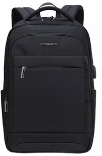 Plecak Męski do Pracy Miejski na Laptopa Czarny Podręczny Podróżny - Torby na laptopy - miniaturka - grafika 1