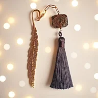 Zakładki do książek - Zakładka PREMIUM : bronzyt : kamień dobrych zmian i ochrony - miniaturka - grafika 1