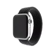 Akcesoria do smartwatchy - Apple Pasek wymienny FIXED Nylon Strap na Watch 42/44mm velikost S FIXENST-434-S-BK) Czarny - miniaturka - grafika 1