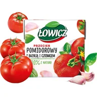 Pasztet i przetwory mięsne - Łowicz Przecier pomidorowy bazylia i czosnek 500g - miniaturka - grafika 1