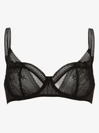 Biustonosze - Passionata - Damski biustonosz z fiszbinami Maddie, czarny - miniaturka - grafika 1