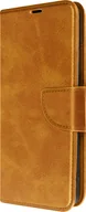 Portfele - Etui skórzane Motorola Moto E13 z funkcją portfela i podstawki - żółto-brązowe - miniaturka - grafika 1