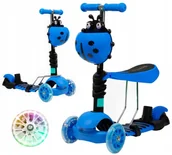 Hulajnogi - Hulajnoga dla dzieci Balansowa biedronka 3w1  - niebieska - miniaturka - grafika 1