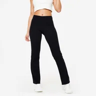 Legginsy - Legginsy fitness damskie Domyos rozkloszowane - miniaturka - grafika 1