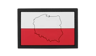 101 Inc. - Naszywka 3D - Flaga Polska z konturem - Odzież taktyczna i umundurowanie - miniaturka - grafika 1
