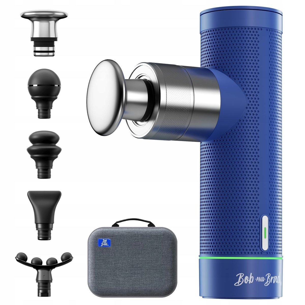 BOB AND BRAD A7 Mini Masażer Głęboki 11MM USB C Relaks Mięśni Niebieski