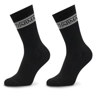 Skarpetki męskie - Zestaw 2 par wysokich skarpet męskich Emporio Armani Underwear 303122 4F328 00020 Czarny - miniaturka - grafika 1