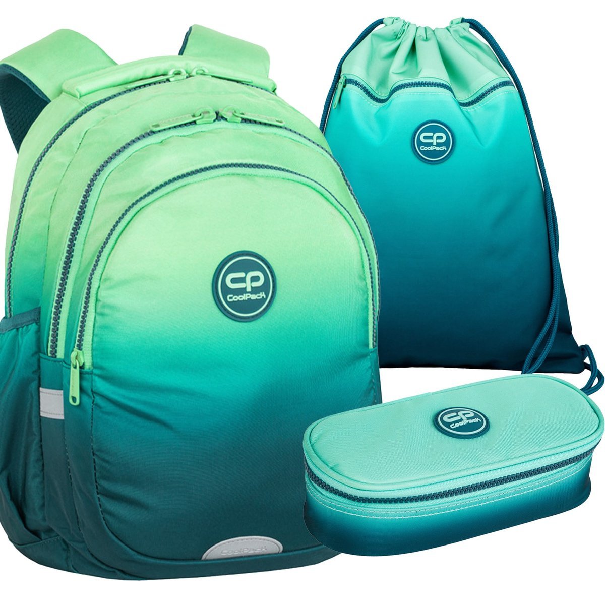 Zestaw 3-elementowy dla dziewczynki do klasy 1-3 plecak piórnik worek Coolpack