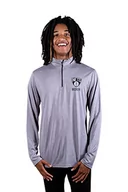 Koszulki męskie - Unk NBA Vlm3138f-am NBA męska koszulka z długim rękawem z zamkiem 1/4 (UK), kolor drużyny (1 szt.), Szary wrzosowy, M - miniaturka - grafika 1