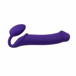 Strap-on-me Dildo dwustronne do strap-on pegging i punkt G Strap-On-Me Semi-Realistic Bendable Strap-On L Fioletowy - Sztuczne penisy - miniaturka - grafika 1