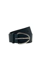 Paski - ESPRIT Szeroki pasek skórzany z metalową klamrą, morski zielony, 95 - miniaturka - grafika 1