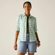 Koszule damskie - Regatta Koszula damska z rękawem 3/4 Keralin Zielony, Rozmiar: 44 - miniaturka - grafika 1