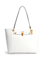 Torebki damskie - Guess Shopper bag w kolorze białym - 40 x 27 x 12 cm - miniaturka - grafika 1
