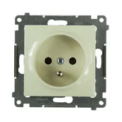 Wyłączniki światła i elektryczne - Simon Gniazdo pojedyncze 2P + Z 54 kremowy - miniaturka - grafika 1
