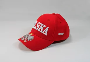 CZAPKA KIBICA BEJSBOLOWA POLSKA ORZEŁ FLAGA CZERWONA - Czapki męskie - miniaturka - grafika 1