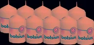 Świece - Bolsius Świeca pieńkowa 80/50 biała - miniaturka - grafika 1