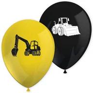 Balony i akcesoria - BALONY LATEKSOWE BUDOWA KOPARKI 8 SZT - miniaturka - grafika 1