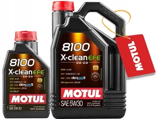 Motul 8100 X-clean Efe 5W30 6L (5L+1L) Acea C2/C3 - Oleje silnikowe - miniaturka - grafika 1