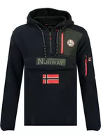 Odzież trekkingowa męska - Geographical Norway Bluza polarowa "Terifique" w kolorze granatowym - miniaturka - grafika 1