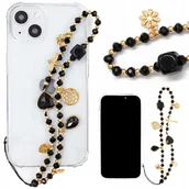 Plecaki - ZAWIESZKA BRELOCZEK WAŻKA CZARNA DO KLUCZY PLECAKA ETUI NA TELEFON - miniaturka - grafika 1