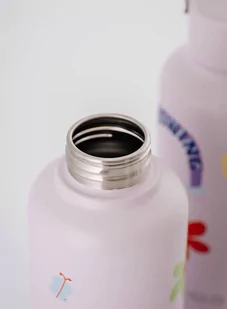 Butelka dziecięca Equa Stainless Steel Timeless 600 ml - flower - Kuchnia turystyczne i akcesoria - miniaturka - grafika 2