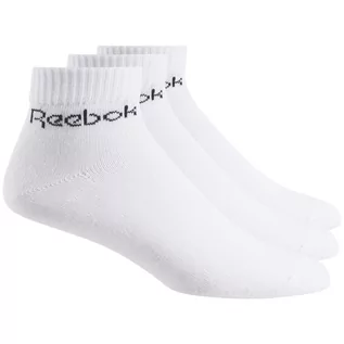 Skarpetki sportowe męskie - Skarpety REEBOK ACT CORE ANKLE SOCK 3P FL5227 – Biały - grafika 1