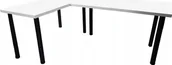 Biurka gamingowe - BIURKO GAMINGOWE NARONE BIAE STABILNE - miniaturka - grafika 1