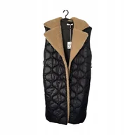 Kamizelki damskie - Kamizelka Damska Długa Czarna Rozmiar Uni (M-XL) *Lamiar* - miniaturka - grafika 1