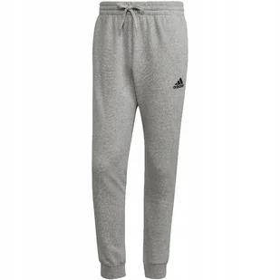 Spodnie męskie adidas Essentials Fleece Tapered szare HL2230 L - Dresy męskie - miniaturka - grafika 1