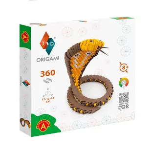 Origami 3D - Kobra - Zabawki kreatywne - miniaturka - grafika 1