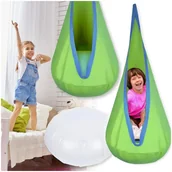 Place zabaw - Kokon huśtawka hamak zielony - miniaturka - grafika 1