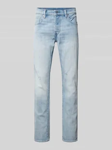 Jeansy o kroju slim fit z efektem znoszenia model ‘3301’ - Spodnie męskie - miniaturka - grafika 1