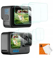 Akcesoria do kamer sportowych - 3x Zestaw Osłona Szkło Na Ekran + Obiektyw Do Gopro Hero 12 11 10 9 Black / K&f Concept / Sku.2191 - miniaturka - grafika 1