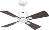 Wentylatory sufitowe - Energooszczędny wentylator sufitowy z pilotem Eco Neo III WiFi 92 cm biały Łopatki z drewna orzechowego / wiśniowego - miniaturka - grafika 1