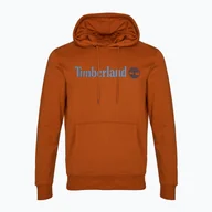 Bluzy męskie - Bluza męska Timberland Linear Logo Hoodie umber - miniaturka - grafika 1