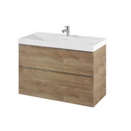 Szafki łazienkowe - Elita 167255 SZAFKA LOOK 100 2S DąB CANELA PDW - miniaturka - grafika 1