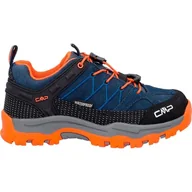 Buty dla chłopców - CMP Kids Rigel Low Trekking Shoes WP, 39 EU, B Blue Arancio, 39 EU - miniaturka - grafika 1