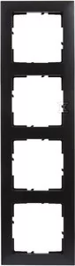 Ramka - 4x, CZARNY SUNO - Klawisze i ramki Ramka - 4x, CZARNY SUNO - Klawisze i ramki - miniaturka - grafika 1