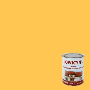 Polifarb Łódź Łódź Lowicyn żółta kadmowa RAL 1021 matowa 10l 590081 - Farby do metalu - miniaturka - grafika 1